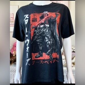 Star Wars T- Shirt Darth Vader Fifth Sun All Cotton Unisex  black color size L